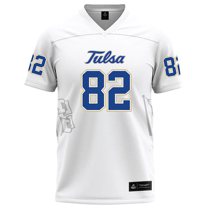Tulsa - NCAA Football : Christopher Gacayan - White Football Jersey-0