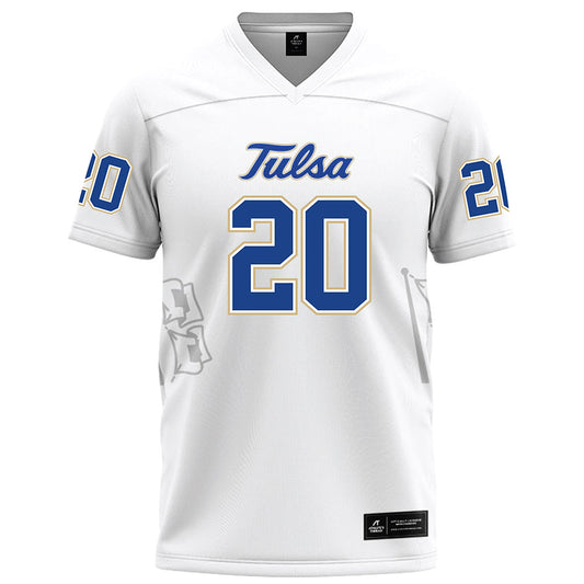 Tulsa - NCAA Football : RJ McIntosh - White Football Jersey-0