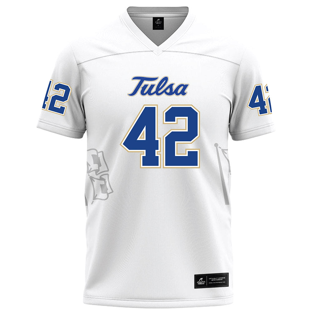 Tulsa - NCAA Football : Ty Vinson - White Football Jersey