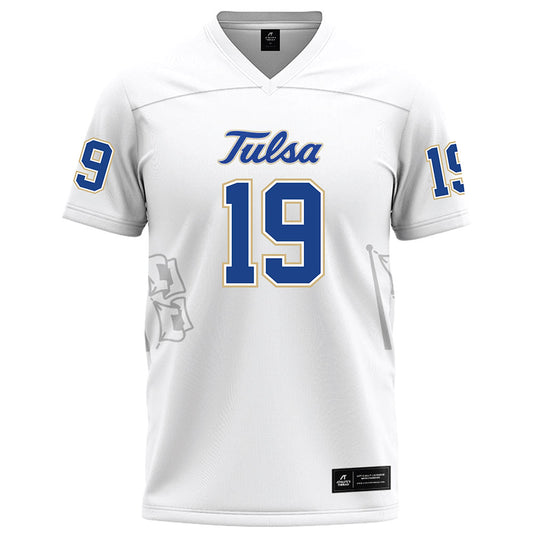 Tulsa - NCAA Football : Grayson Tempest - White Football Jersey