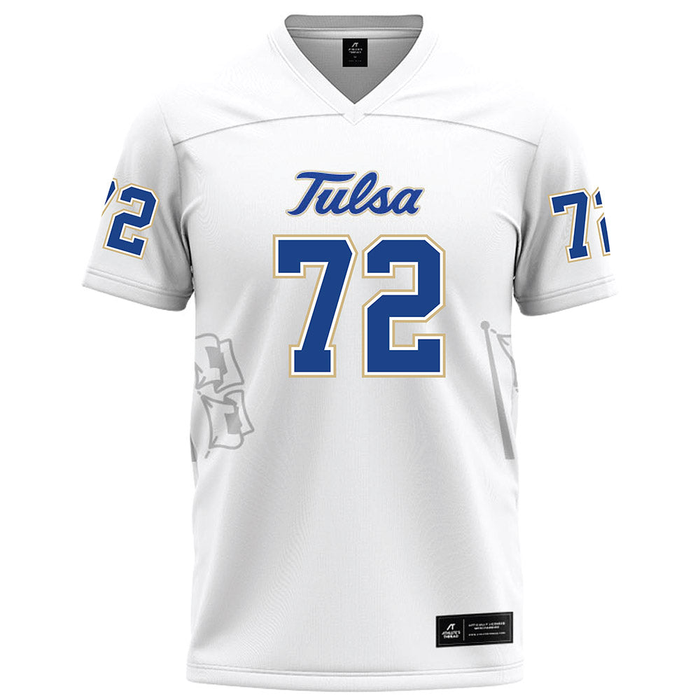 Tulsa - NCAA Football : Tai Newhouse - White Football Jersey-0