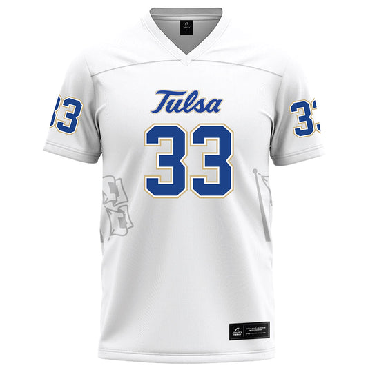 Tulsa - NCAA Football : William Alexander - White Football Jersey