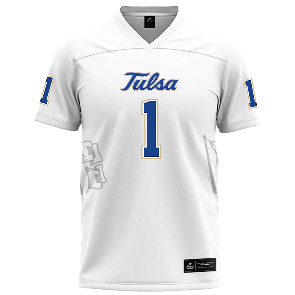 Tulsa - NCAA Football : Champ Lewis - White Football Jersey-0