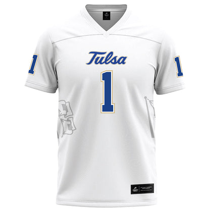 Tulsa - NCAA Football : Champ Lewis - White Football Jersey-0