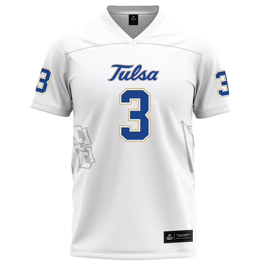 Tulsa - NCAA Football : Micah Tease - White Football Jersey-0