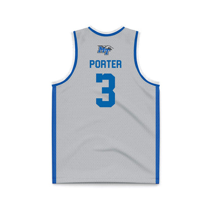 MTSU - NCAA Men's Basketball : Jestin Porter - Basketball Jersey