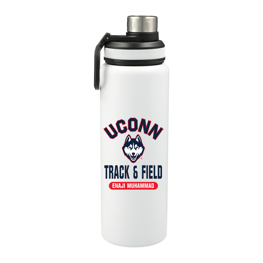 UConn - NCAA Men's Track & Field : Enaji Muhammad - 32oz Stainless Steel Bottle