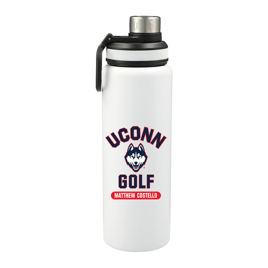 UConn - NCAA Men's Golf : Matthew Costello - 32oz Stainless Steel Bottle-0