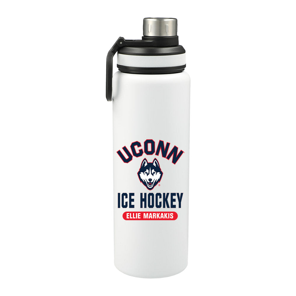UConn - NCAA Women's Ice Hockey : Ellie Markakis - 32oz Stainless Steel Bottle-0
