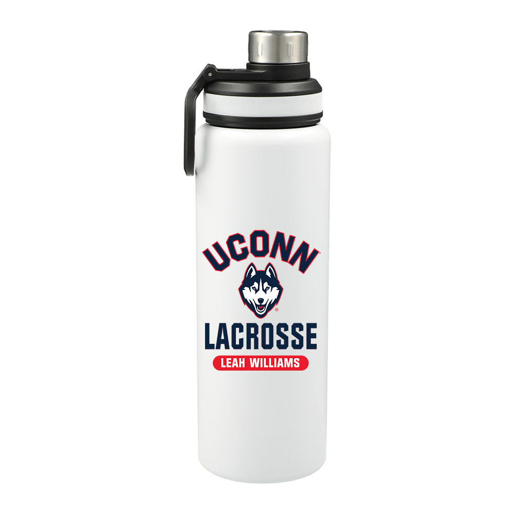 UConn - NCAA Women's Lacrosse : Leah Williams - 32oz Stainless Steel Bottle