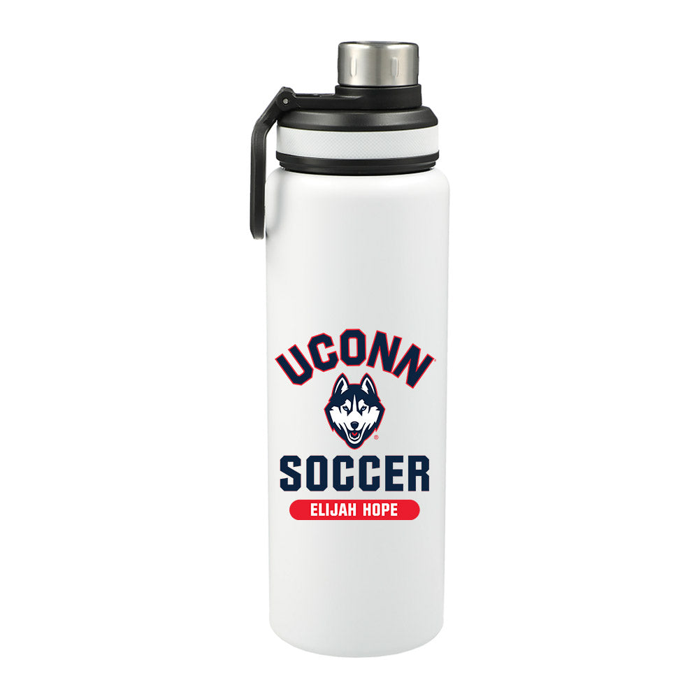 UConn - NCAA Men's Soccer : Elijah Hope - 32oz Stainless Steel Bottle-0