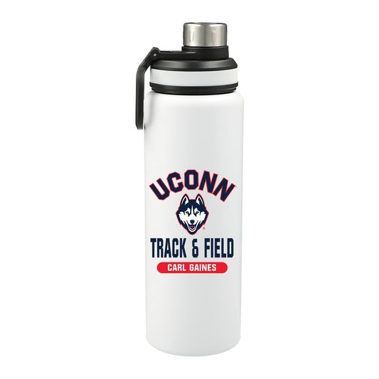 UConn - NCAA Men's Track & Field : Carl Gaines - 32oz Stainless Steel Bottle