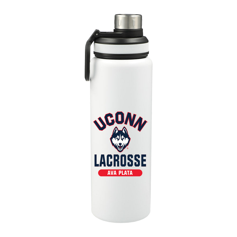 UConn - NCAA Women's Lacrosse : Ava Plata - 32oz Stainless Steel Bottle-0