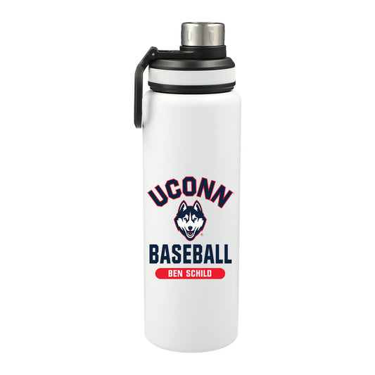 UConn - NCAA Baseball : Ben Schild - 32oz Stainless Steel Bottle-0