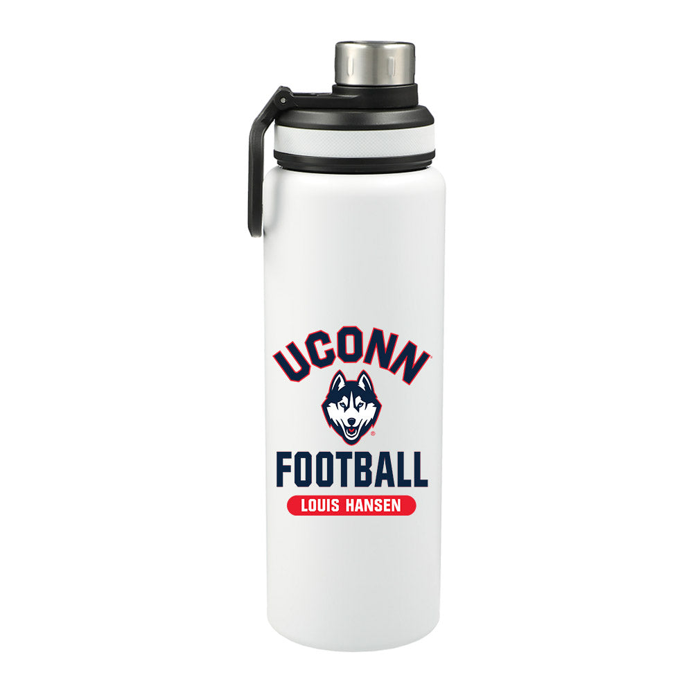 UConn - NCAA Football : Louis Hansen - 32oz Stainless Steel Bottle-0