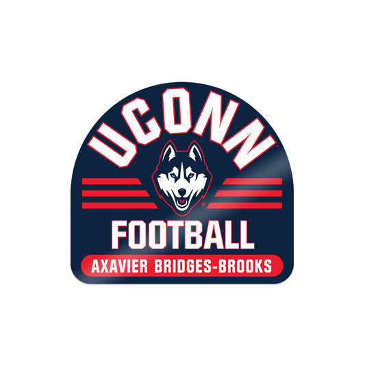 UConn - NCAA Football : Axavier Bridges-Brooks - Sticker-0