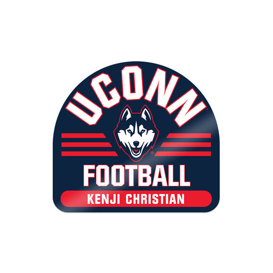 UConn - NCAA Football : Kenji Christian - Sticker-0