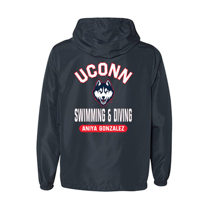 UConn - NCAA Women's Swimming & Diving : Aniya Gonzalez - Windbreaker-1