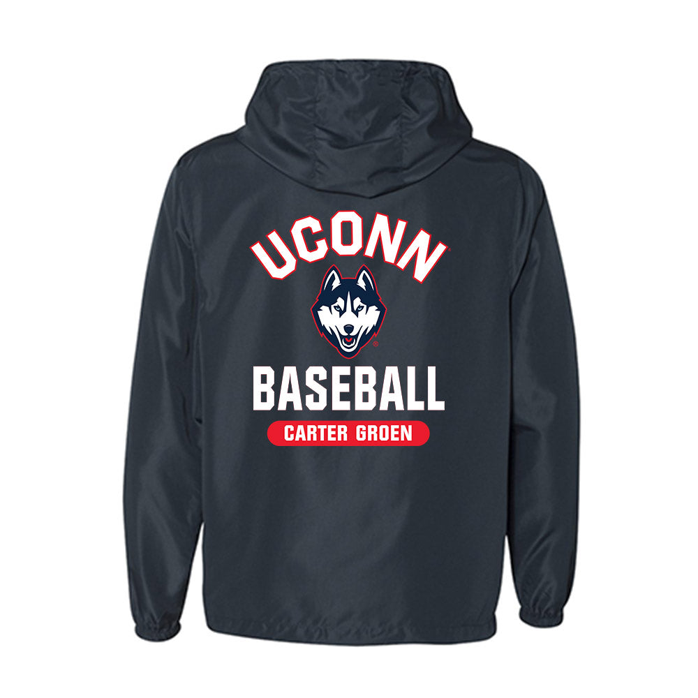 UConn - NCAA Baseball : Carter Groen - Windbreaker-1