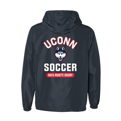 UConn - NCAA Men's Soccer : Khaya Roudette Gregory - Windbreaker-1