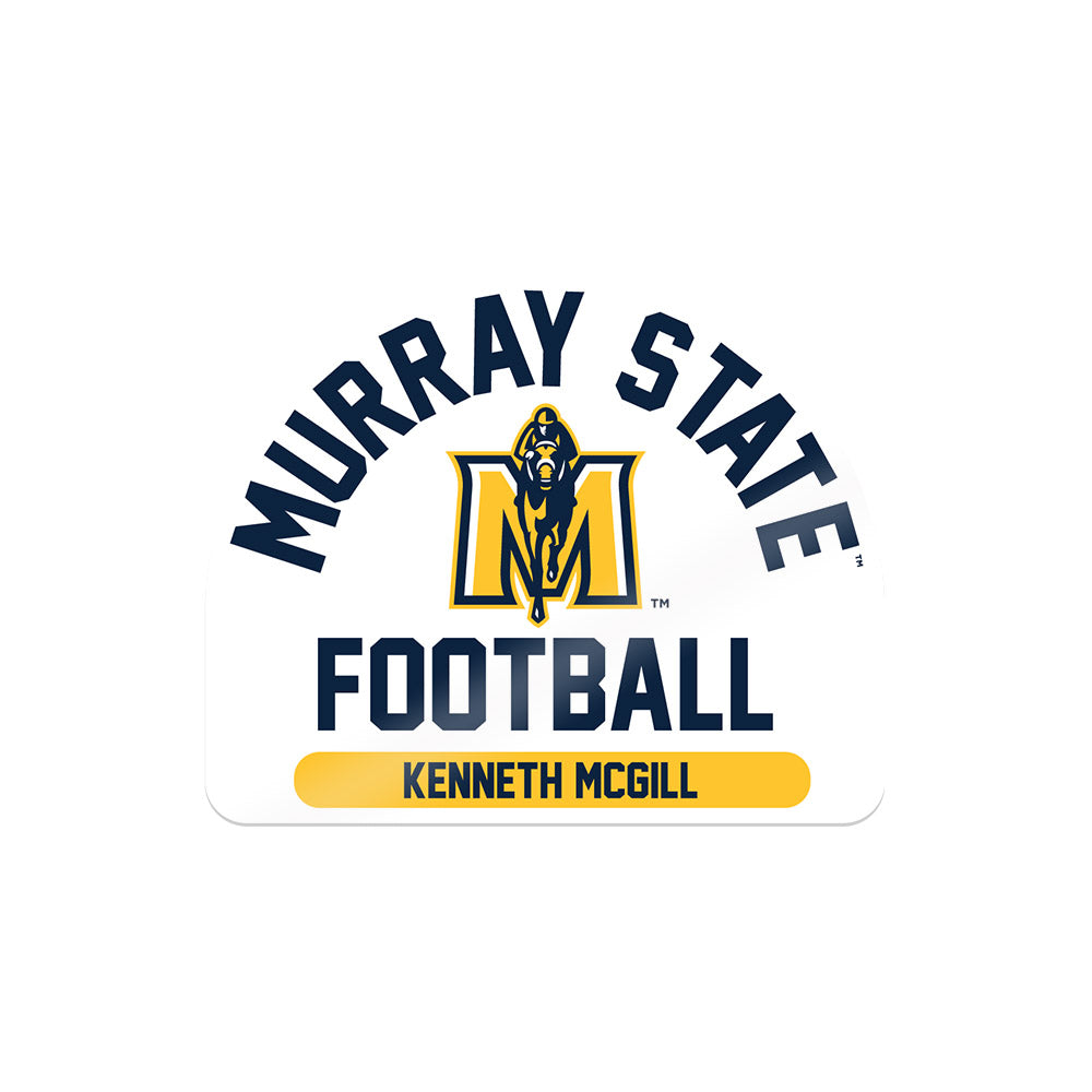 Murray State - NCAA Football : Kenneth McGill - Sticker-0
