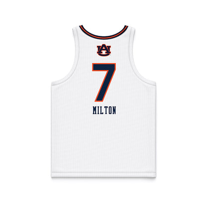 Auburn - NCAA Women's Basketball : Yakiya Milton - White Basketball Jersey