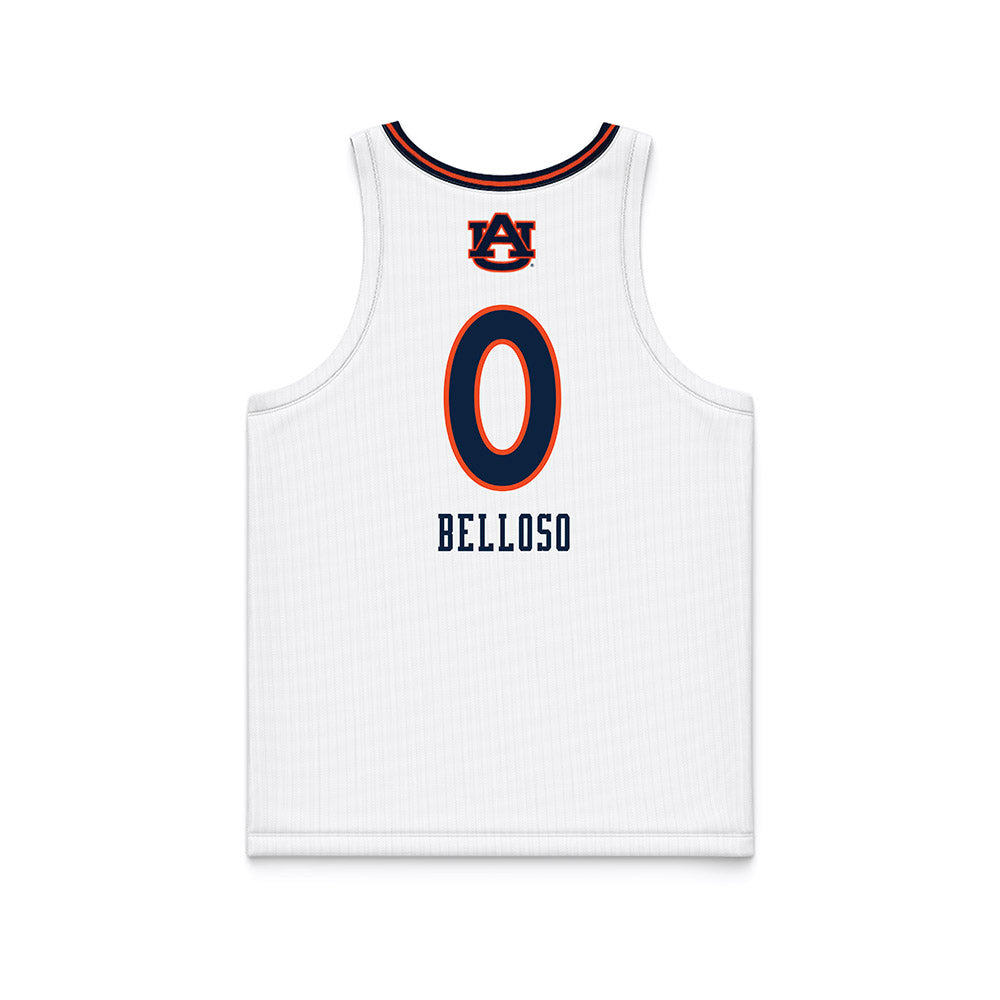 Auburn - NCAA Women's Basketball : Angena Belloso - White Basketball Jersey-1