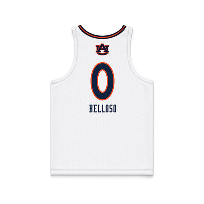 Auburn - NCAA Women's Basketball : Angena Belloso - White Basketball Jersey-1