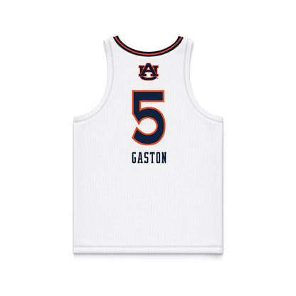 Auburn - NCAA Women's Basketball : Deyona Gaston - White Basketball Jersey