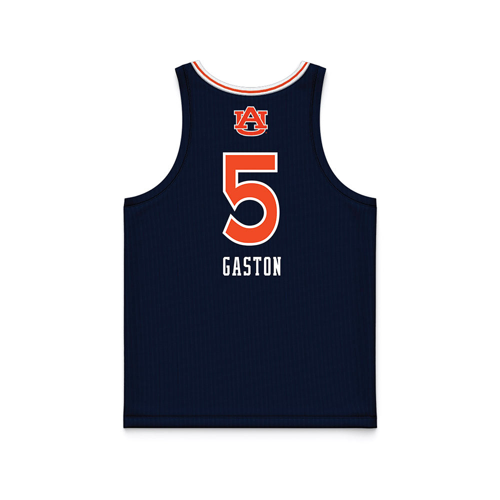 Auburn - NCAA Women's Basketball : Deyona Gaston - Blue Basketball Jersey