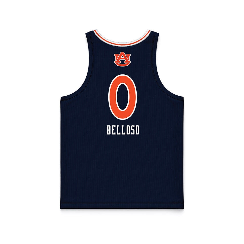 Auburn - NCAA Women's Basketball : Angena Belloso - Blue Basketball Jersey-1