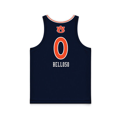 Auburn - NCAA Women's Basketball : Angena Belloso - Blue Basketball Jersey-1
