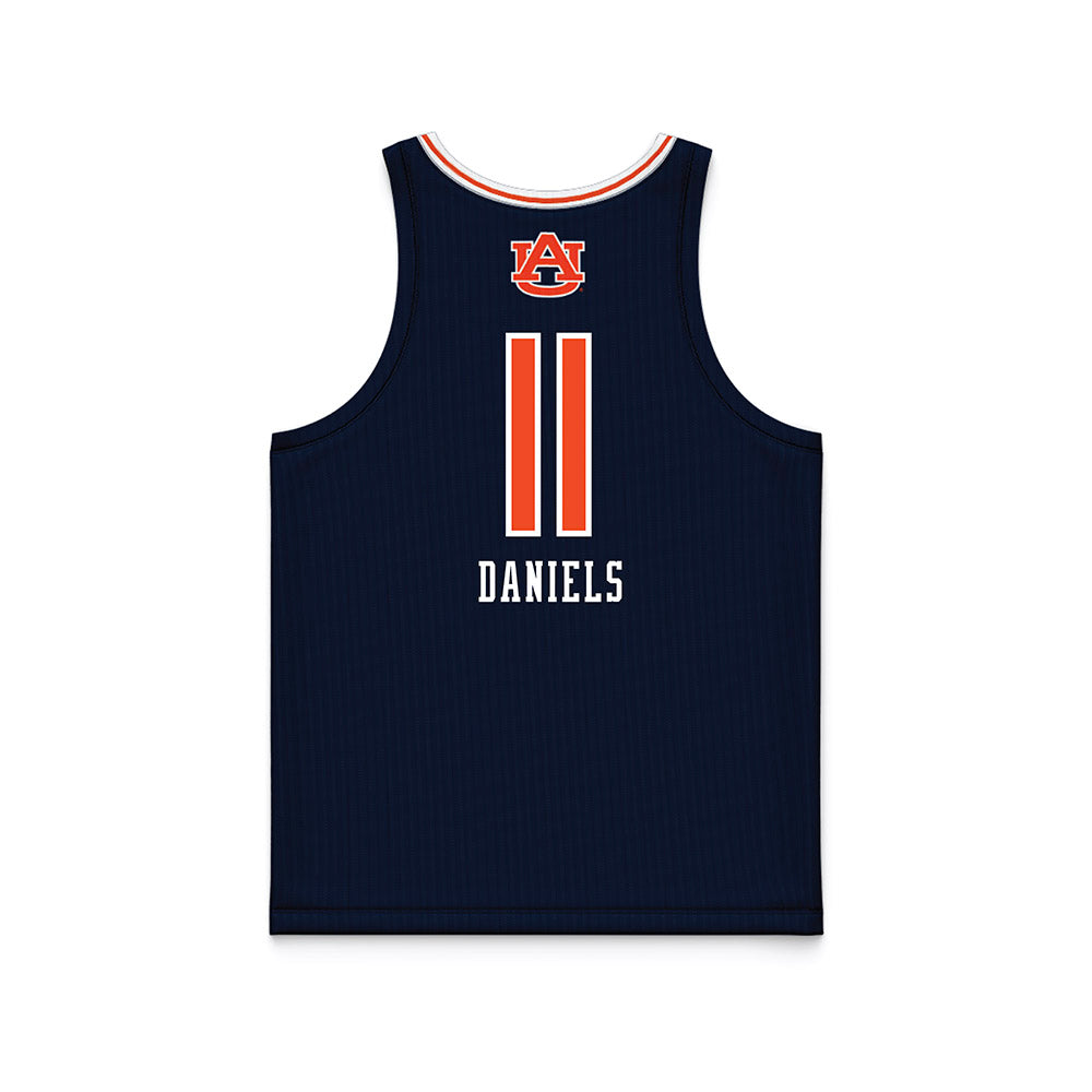 Auburn - NCAA Women's Basketball : Syriah Daniels - Blue Basketball Jersey