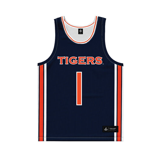 Auburn - NCAA Women's Basketball : Mya Petticord - Blue Basketball Jersey-0