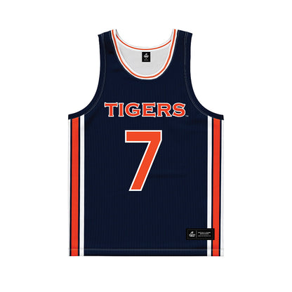 Auburn - NCAA Women's Basketball : A'riel Jackson - Blue Basketball Jersey-0