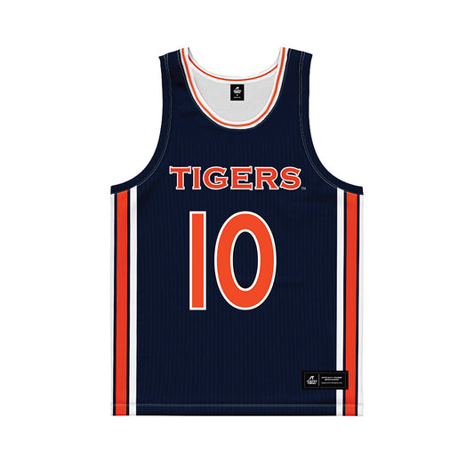 Auburn - NCAA Women's Basketball : Sania Richardson - Blue Basketball Jersey-0
