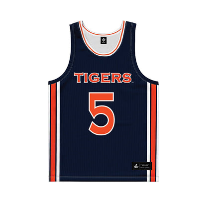 Auburn - NCAA Women's Basketball : Deyona Gaston - Blue Basketball Jersey