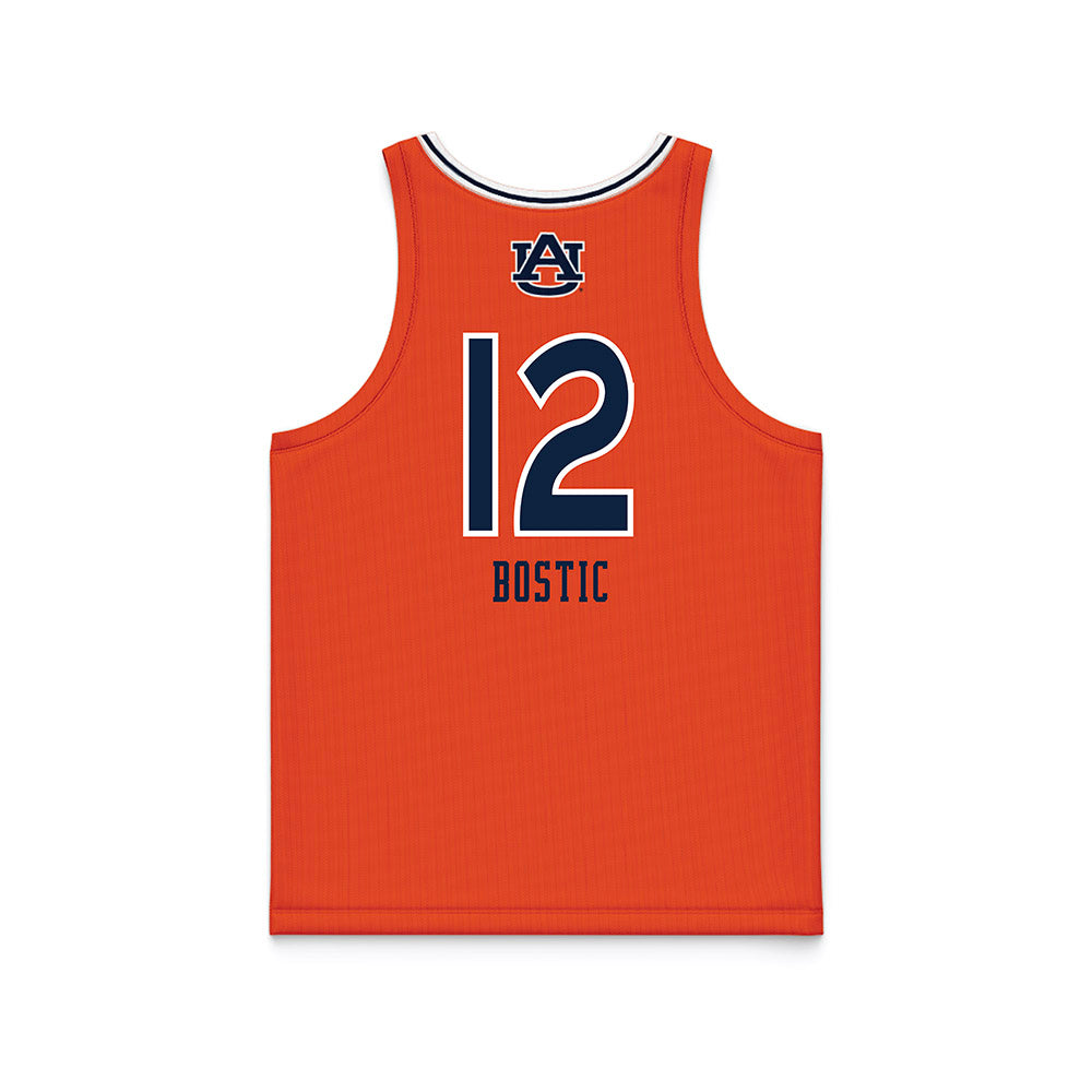 Auburn - NCAA Women's Basketball : Mar'shaun Bostic - Orange Basketball Jersey