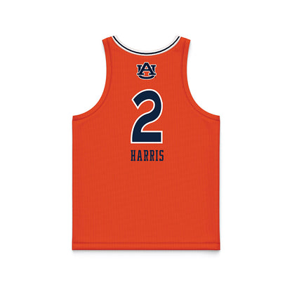 Auburn - NCAA Women's Basketball : Jamia Harris - Orange Basketball Jersey-1