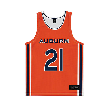 Auburn - NCAA Women's Basketball : Audia Young - Orange Basketball Jersey