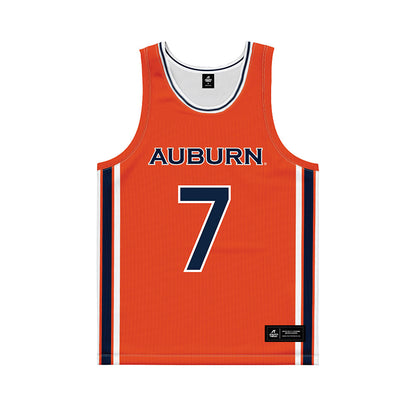 Auburn - NCAA Women's Basketball : Yakiya Milton - Orange Basketball Jersey