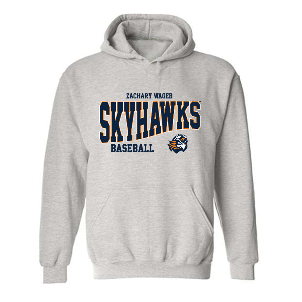 UT Martin - NCAA Baseball : Zachary Wager - Classic Fashion Shersey Hooded Sweatshirt-0