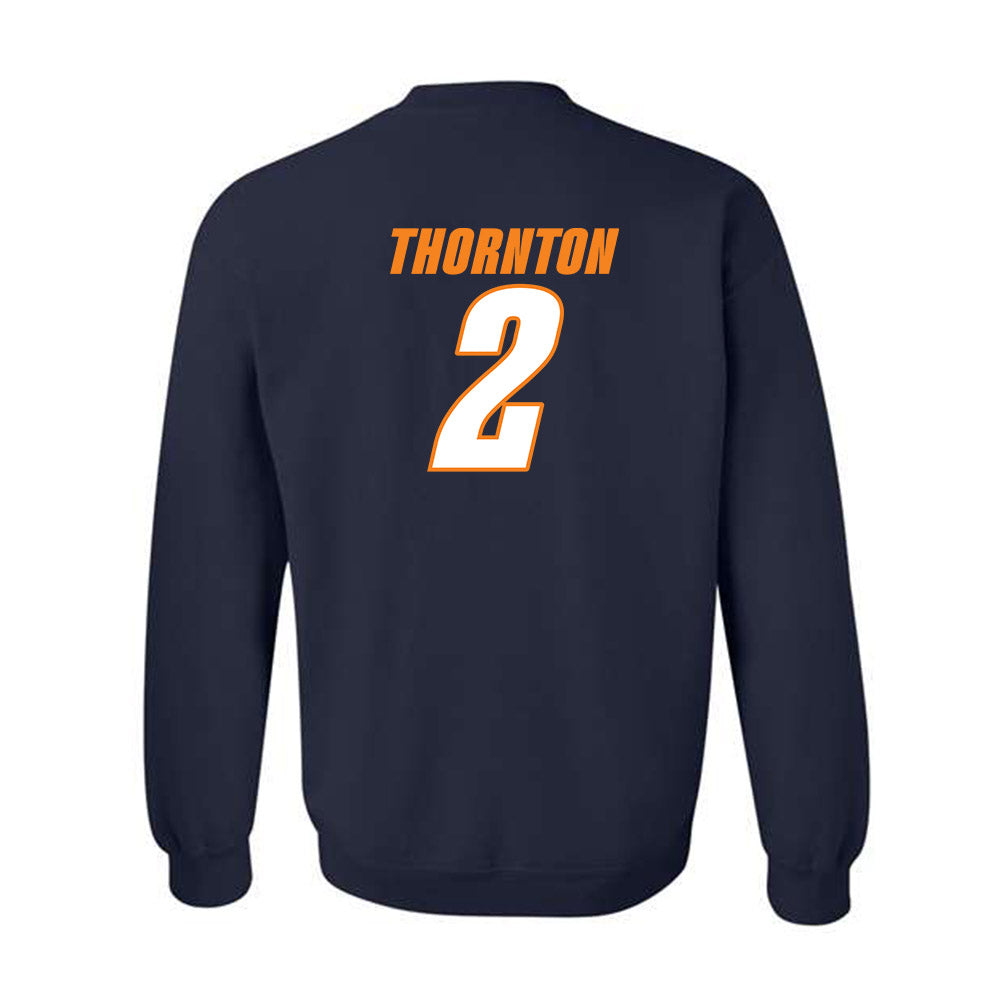 UT Martin - NCAA Baseball : Quincy Thornton - Classic Shersey Crewneck Sweatshirt-1