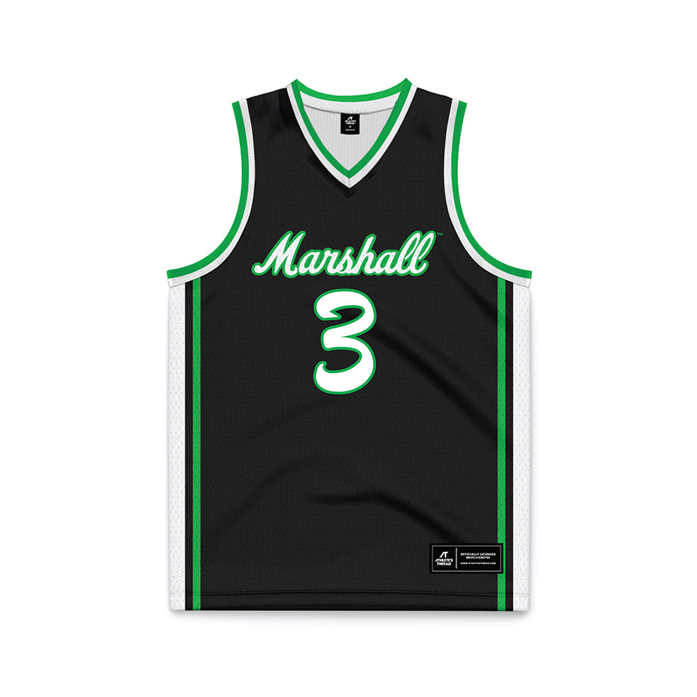 Marshall - NCAA Men's Basketball : Dezayne Mingo - Green Basketball Jersey