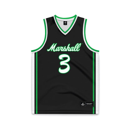 Marshall - NCAA Men's Basketball : Dezayne Mingo - Green Basketball Jersey