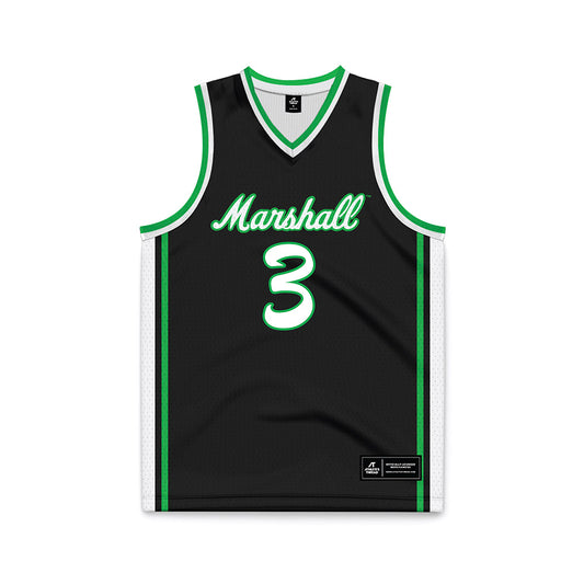 Marshall - NCAA Men's Basketball : Dezayne Mingo - Green Basketball Jersey