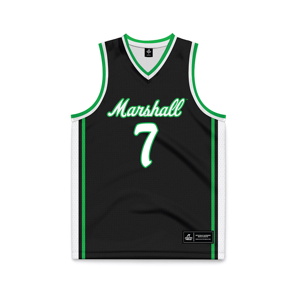 Marshall - NCAA Men's Basketball : Ryan Nutter - Green Basketball Jersey