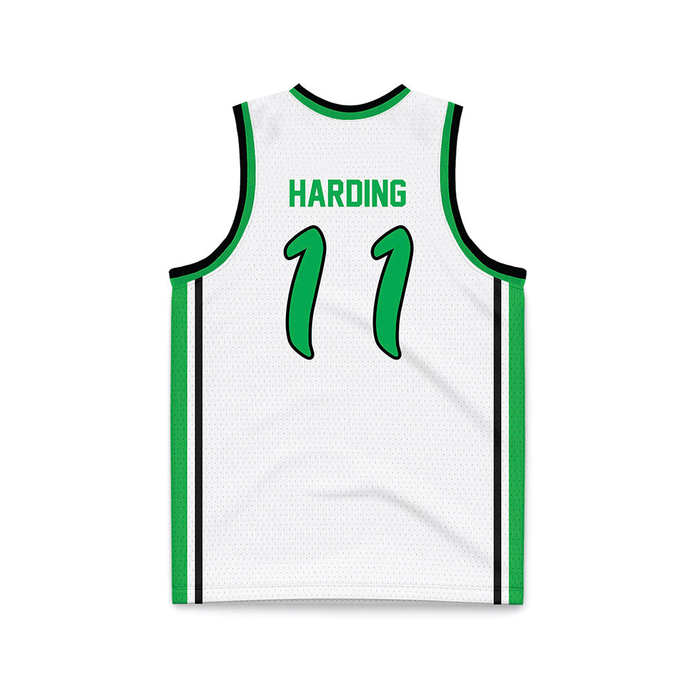 Marshall - NCAA Men's Basketball : Erich Harding - White Basketball Jersey-1