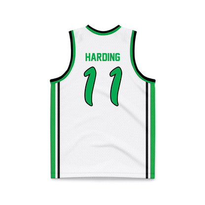 Marshall - NCAA Men's Basketball : Erich Harding - White Basketball Jersey-1