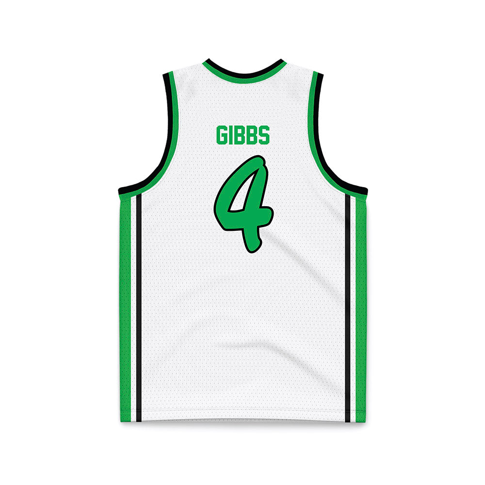 Marshall - NCAA Men's Basketball : Jakob Gibbs - White Basketball Jersey